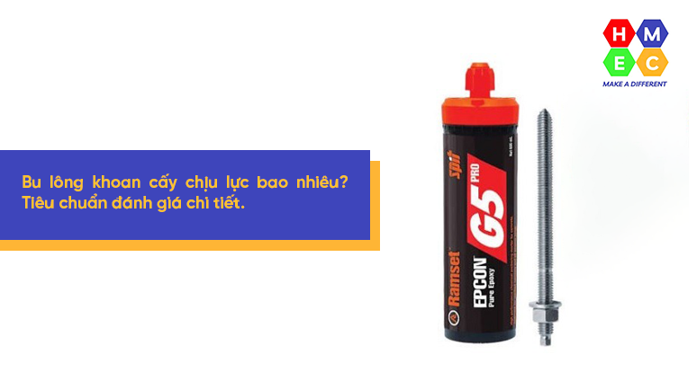 Bu lông khoan cấy chịu lực bao nhiêu? Tiêu chuẩn đánh giá chi tiết
