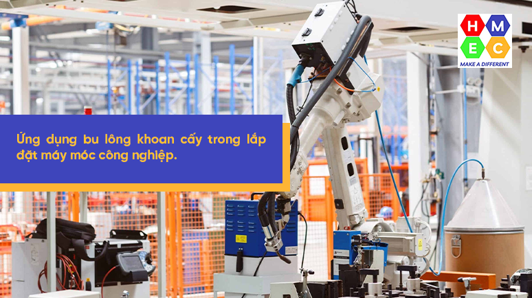Ứng dụng bu lông khoan cấy trong lắp đặt máy móc công nghiệp